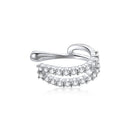 925 Sterling Silver Plated Platinum CZ Earrings