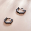 925 Sterling Silver & Plated Black Gold Earrings