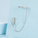 S925 Sterling Silver Earrings with Pavé Setting CZ for Women