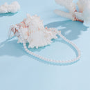 925 Sterling Silver White Gold Plated 39-45.5cm Quality Shell Pearl Necklace for Women