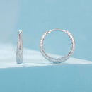 925 Sterling Silver Earrings 16*3mm with Platinum Plating for Women