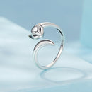 925 Sterling Silver Oxidized Silver 0.18cm Ring