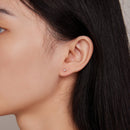 999 Platinum-Plated S925 Silver Earrings
