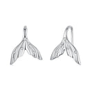 925 Sterling Silver Earrings with Pavé Setting in Oxidized Finish
