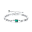 925 Sterling Silver 145+65mm Pavé Setting CZ Bracelet
