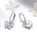 925 Sterling Silver Earrings with Pavé Setting CZ for Women