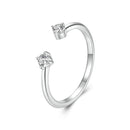 925 Sterling Silver Moissanite Ring Size E for Women