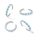 925 Sterling Silver Turquoise Oxidized Silver Ring