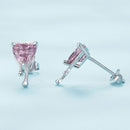925 Sterling Silver CZ Earrings with Pavé Setting for Women