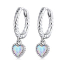 S925 Sterling Silver Translucent Opal Earrings