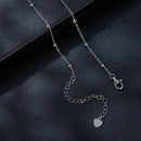 925 Sterling Silver 5mm Moissanite Necklace for Women