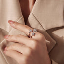 925 Sterling Silver 0.8cm Pavé Setting CZ Ring