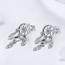 S925 Sterling Silver Pavé Setting CZ Earrings