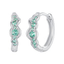 925 Sterling Silver Pave Setting CZ Earrings for Women