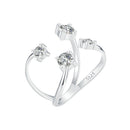 925 Sterling Silver White Gold Plated Pavé Set CZ Ring 2.5-13.5mm for Women