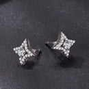925 Sterling Silver Moissanite 0.1ct Earrings for Women