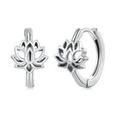 925 Sterling Silver Oxidized Silver Earrings 1.3x0.8cm for Women