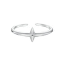 925 Sterling Silver Oxidized Silver 0.12cm Ring for Men