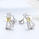925 Sterling Silver Plated Platinum Gold Earrings for Women