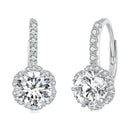 925 Sterling Silver Moissanite 6.5 Carat Earrings for Women