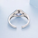 925 Sterling Silver White Gold Plated Pavé CZ Ring for Women