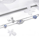 925 Sterling Silver Bracelet 22cm Length 0.9*2.2cm for Women