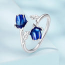 925 Sterling Silver Enamel 0.15cm Ring for Women