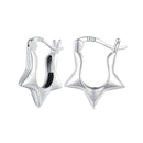 S925 Sterling Silver Earrings for Women - Oxidized Silver, 17x4mm