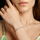 925 Sterling Silver 0.2 Carat Genuine Moissanite Bracelet for Women