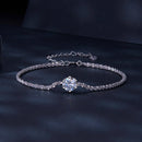 925 Sterling Silver 1 Carat Moissanite Bracelet for Women