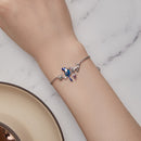 925 Sterling Silver Enamel Bracelet with Pavé Setting CZ