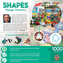 Shapes - Happy Campers 1000 Piece Shaped Jigsaw Puzzle