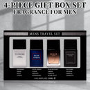 4-Piece Set, Men's Eau De Toilette Spray Gift Box, Long Lasting Fragrance, 4 Different Flavor, Perfect For Holiday Gifts, Dating, Daily Life, Parties, 1.02 Fl Oz/bottle