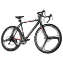 Road Bike, 700C Wheels Racing Bike, SHIMANO 14 Speeds Drivetrain City Commuter Road Bicycle, Urban Adult Sport Bike with Lightweight Aluminum Alloy Frame, Drop Bar, Disc Brake, for Men Women