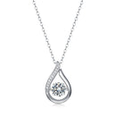 Dynamic - Fashionable and trendy jewelry set with 1-carat Moissan diamond S925 sterling silver, affordable diamond necklace pendant