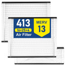 2Pack 413/410/210/213 Replacement Filter Compatible with AprilAire Size:16x25x4 Whole House Air Purifiers