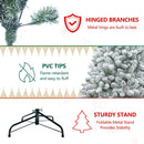 5ft Pvc Mixed Flocked Small XmasTree Pine Cone Hinged Automatic christmas Tree Artificial
