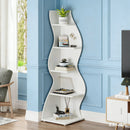 Modern Wall Corner Bookshelf Bookcase