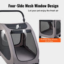 Pet Stroller - 4-Wheels Dog Stroller Carrier 160lbs Weight Capacity Portable