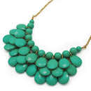 Jane Stone Fashion Statement Collar Necklace Vintage Openwork Bib Costume Jewelry