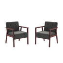 Wood Frame Accent Armchair