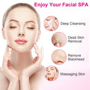 Waterproof Facial Cleansing Brush Face Spin Cleaning Brush Scrubber with 5 Brush Heads for Women