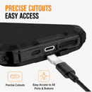 Rugged Shockproof Phone Case for iPhone 11/12/13/14/15/16 Plus - Military Grade 10FT Drop Protection Heavy Duty Full-Body Protective Cover with Raised Screen & Camera Edges, Anti-Slip Grip