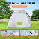 Portable Paint Booth, Larger Spray Paint Tent with Built-in Floor & Mesh Screen, Painting Tent Station for Furniture DIY Hobby Tool, 7.5x5.2x5.2ft Spray Paint Shelter