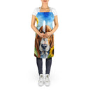 Basset Hound in Sunflowers Apron Cooking Kitchen Server Baking Crafts Gardening for Adult Women Men, Unisex, Large, Multicolor