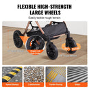 Pet Stroller - 4 Wheels Dog Stroller Rotate with Brakes, 66 lbs Weight Capacity, Puppy Stroller with Detachable Carrier, Storage Basket and Pet Pad, for Small to Medium Sized Dogs, Black