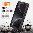 Rugged Shockproof Phone Case for iPhone 11/12/13/14/15/16 Plus - Military Grade 10FT Drop Protection Heavy Duty Full-Body Protective Cover with Raised Screen & Camera Edges, Anti-Slip Grip