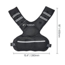 Adjustable Weighted Vest, 20-32lb Weight Vest with 6 Ironsand Weights and Reflective Stripe, Body Weight Vest Exercise Set for Men Women, Workout Equipment for Strength Training Running Jogging