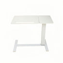 Overbed Bedside Desk Mobile Rolling Laptop Stand Tilting Overbed Table with Wheels Height Adjustable Tray Table for Laptop Bed Sofa Side Table ,Bedside Table(WHITE)