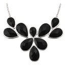 Jane Stone Fashion Statement Collar Necklace Vintage Openwork Bib Costume Jewelry